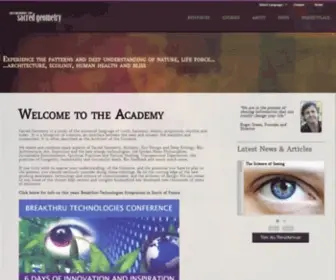 Academysacredgeometry.com(The Academy) Screenshot