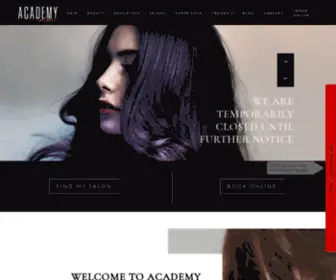 Academysalons.co.uk(Academy Salons) Screenshot