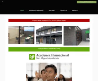 Academysanmiguel.org(Academia Internacional) Screenshot