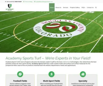 Academysportsturf.com(Artificial Turf Denver) Screenshot