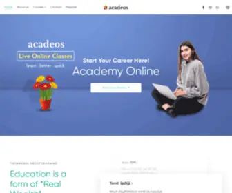 Acadeos.com(Online Learning Sites In USA) Screenshot