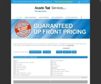 Acadetax.com(Acade Tax Services) Screenshot