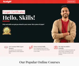 Acadgild.com(Live Online Courses For Professionals) Screenshot