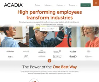 Acadia-Software.com(Achieve Employee Behavior Change) Screenshot