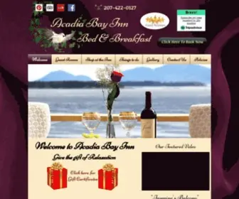 Acadiabayinn.com(Acadia Bay Inn Bed & Breakfast) Screenshot