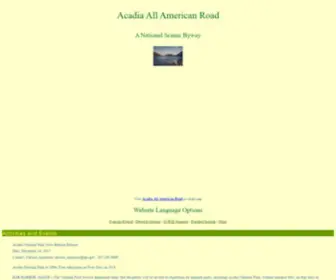 Acadiabyway.org(Acadia All American Road) Screenshot