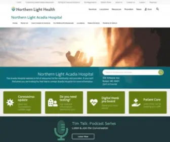 Acadiahospital.org(Northern Light Acadia Hospital at Acadia Hospital) Screenshot