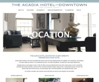 Acadiahotel.com(Acadia Hotel) Screenshot