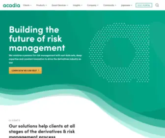 Acadia.inc(Building the future of risk management) Screenshot