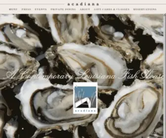 Acadianarestaurant.com(That's My Home) Screenshot