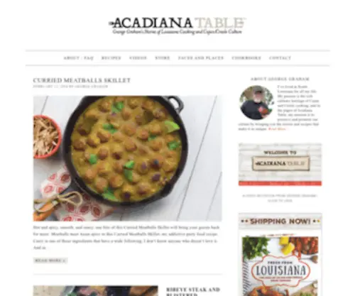 Acadianatable.com(Acadiana Table) Screenshot