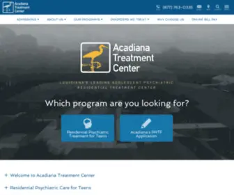 Acadianatreatmentcenter.com(Leading Substance Abuse & Mental Health Treatment) Screenshot