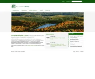 Acadiantimber.com(Acadian Timber Corp) Screenshot