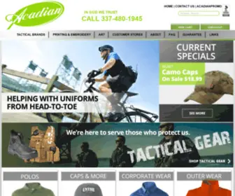 Acadianwear.com(Promotional Products) Screenshot