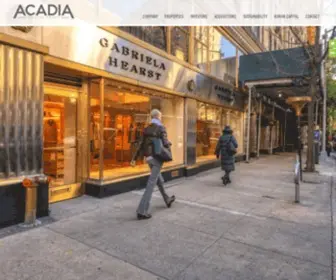 Acadiarealty.com(Acadia Realty Trust (NYSE:AKR)) Screenshot