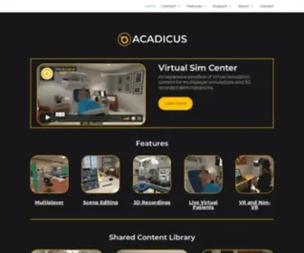 Acadicus.com(Virtual Simulation Center) Screenshot