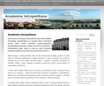 Acadistr.sk(Academia Istropolitana) Screenshot