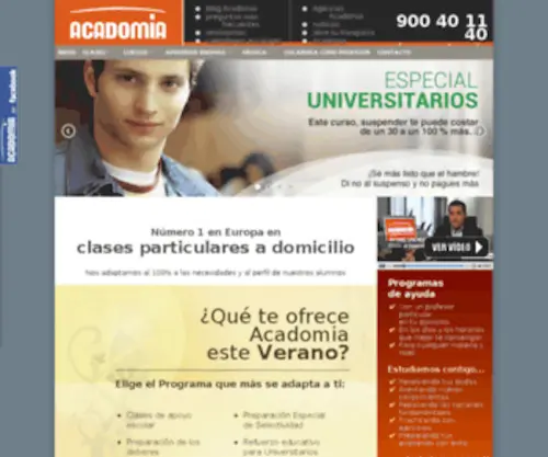 Acadomia.es(Clases particulares y profesores particulares) Screenshot