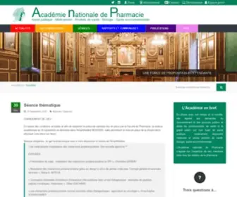 Acadpharm.org(Académie Nationale de Pharmacie) Screenshot