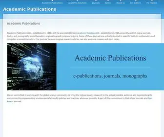 Acadpubl.eu(Academic Publications) Screenshot
