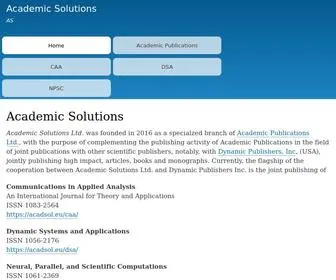 Acadsol.eu(Academic Solutions) Screenshot