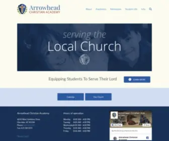 Acaeagles.org(Arrowhead Christian Academy) Screenshot