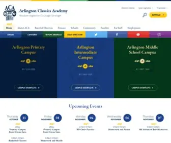 Acaedu.net(Arlington Classics Academy) Screenshot