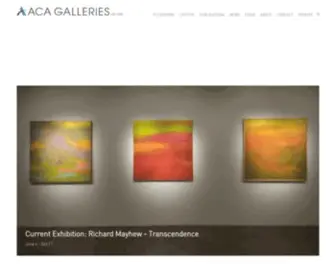 Acagalleries.com(ACA Galleries) Screenshot