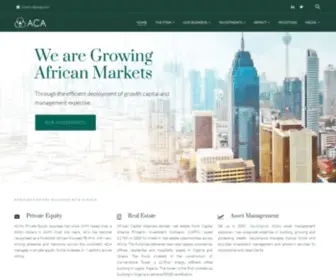 Acagp.com(African Capital Allicance) Screenshot