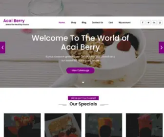 Acaiberryng.com(Make the healthy choice) Screenshot