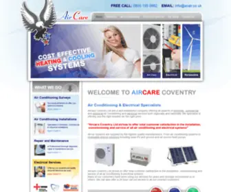 Acair.co.uk(Air Conditioning and Electrical Specialists) Screenshot