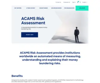 Acamsriskassessment.com(Acamsriskassessment) Screenshot
