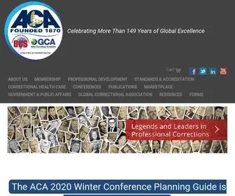 Aca.org(American correctional association) Screenshot
