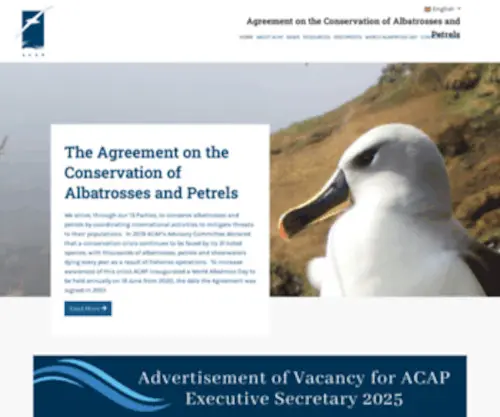 Acap.aq(Agreement on the Conservation of Albatrosses and Petrels) Screenshot