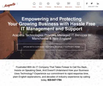 Acapella.com(IT Support & IT Services in New Hampshire) Screenshot