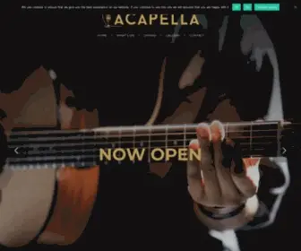 Acapellabirmingham.co.uk(Live Music Bar in Birmingham Jewellery Quarter) Screenshot