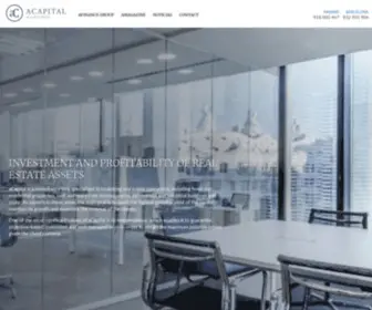 Acapitalmanagement.es(Especialistas en la gestión de inversiones de activos inmobiliarios en Barcelona) Screenshot