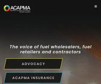 Acapma.com.au(The voice of fuel wholesalers) Screenshot