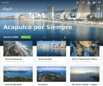 Acapulco.com(The Official Site For Acapulco Mexico) Screenshot