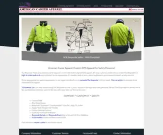 Acaresponder.com(American Career Apparel) Screenshot