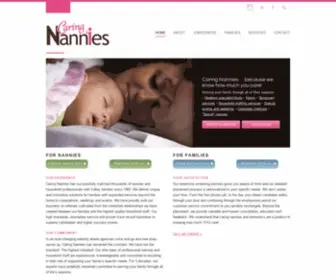 Acaringnanny.com(A Caring Nanny) Screenshot