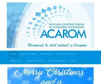Acarom.ro(Asociatia Constructorilor de Automobile din Romania) Screenshot