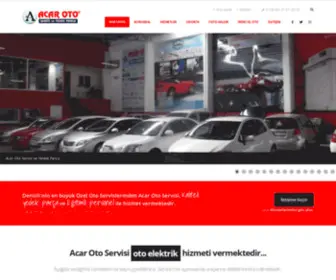 Acarotoservisi.com(Acar otomotivin servis ve yedek parça konusunda tanıtım yaptığı kurumsal websitesi. Denizli) Screenshot