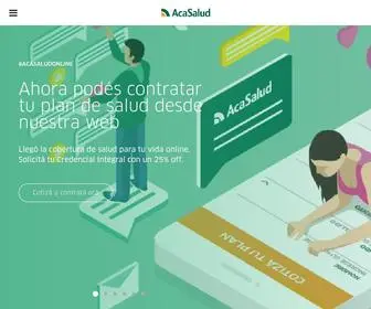 Acasalud.com.ar(Aca Salud) Screenshot