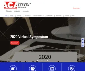 Acasc.org(American Chiropractic Association Sports Council) Screenshot