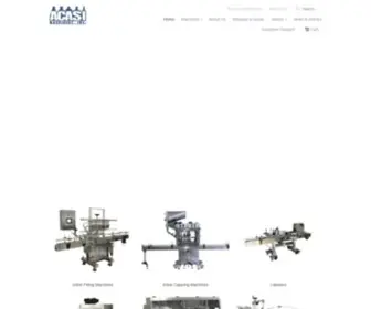 Acasi.com(Liquid Filling Machines & Bottle Capping Equipment) Screenshot