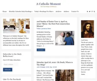Acatholic.org(Catholic Daily Mass Readings and Reflections) Screenshot