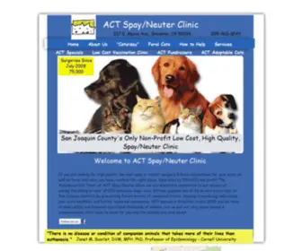 Acatteam.org(ACT Spay/Neuter Clinic) Screenshot