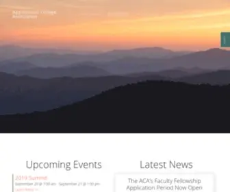 Acaweb.org(Appalachian College Association) Screenshot