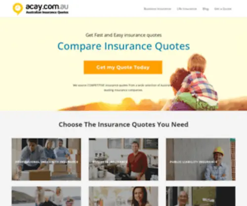 Acay.com.au(FAST Professional Indemnity Insurance Quotes) Screenshot